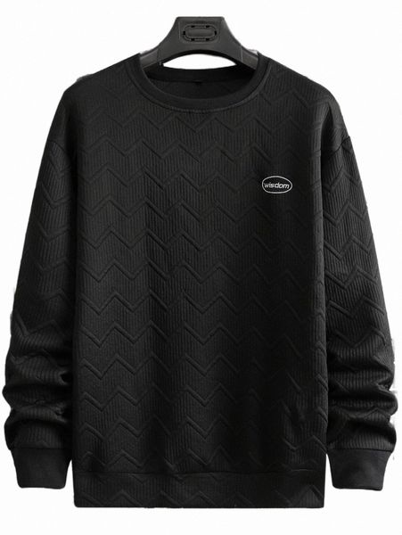 

men's hoodies & sweatshirts men letter drop shoulder sweatshirt k5mv#, Black