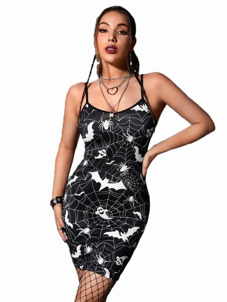 

casual dresses spider web print lace trim bodycon dress m9nb#, Black;gray