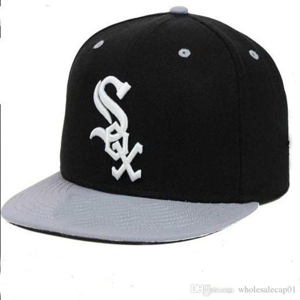 

white sox baseball caps brand women men gorras hip hop street casquette bone fitted hats277y, Blue;gray