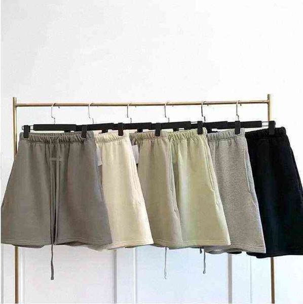 

men's shorts designer men summer fog short essential pant cotton sports shorts panties fashion plain five-piece street length drawstrin, White;black