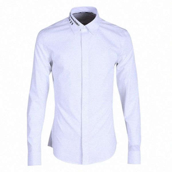 

men's casual shirts arrival fashion boys neckle embroidery long sleeve men casual shirts autumn spring plus size  l xl 2xl 3xl 4xl men, White;black