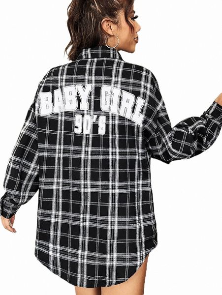 

women's blouses & shirts letter graphic button up shirt w0ki#, White