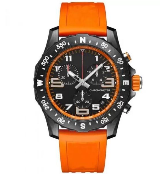 

luxury men's watch japan quartz endurance pro chronograph wristwatch red blue rubber 1884 men watches glass watches wristwatches, Slivery;brown