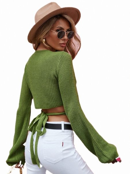 

women's sweaters wrap cross tie back crop cardigan x9zp#, White;black