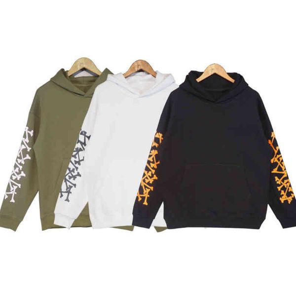 

am hoodie mens sweatshirt designer hoodies print hoody men women cotton hooded sweater loose casual pullover coat gb66, Black