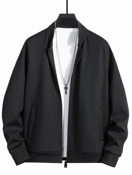 

men's jackets men zip up bomber jacket without tee d13h#, Black;brown