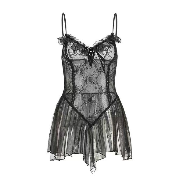 

women lingerie transparent pajamas flirting temptation provocative emotional supplies passion perspective set, Red;black