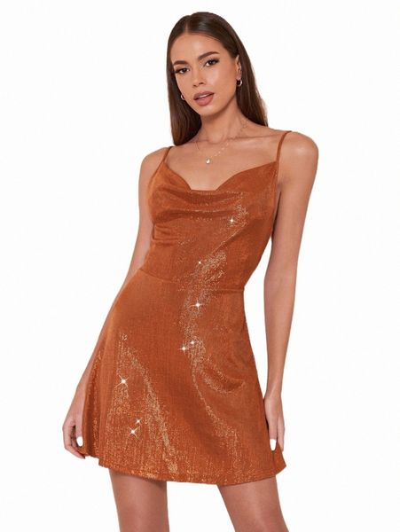 

casual dresses bae draped sequin cami dress 2022 new i4z0#, Black;gray
