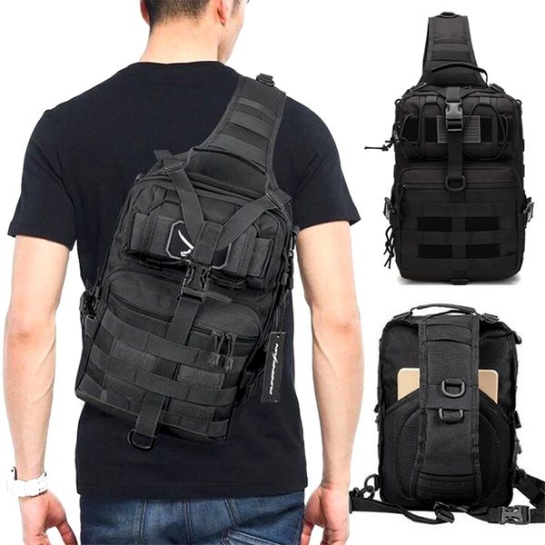 

outdoor bags men's tactical shoulder molle camouflage sling army military hiking camping pack assault fishing hunting backpack 220905
