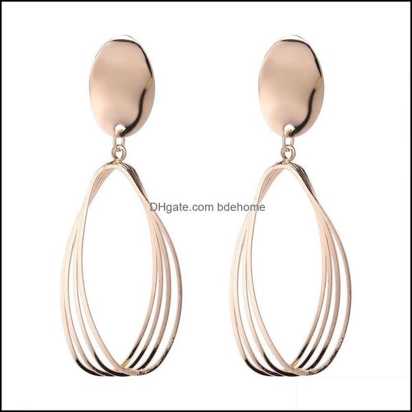 

dangle chandelier gold drop dangle earrings statement for women fashion jewelry geometric metal delivery 2021 dhseller2010 dhkc7, Silver