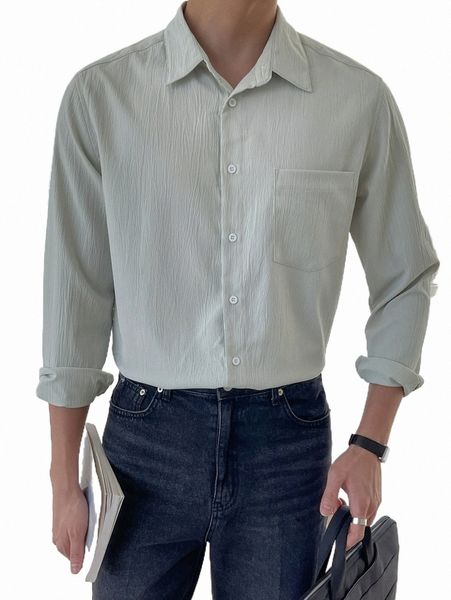 

men's casual shirts dazy men patched pocket shirt b8p1#, White;black