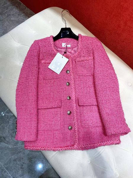 

women's jackets 2022 new autumn winter o neck long sleeve designer coats brand same style outerwear 0905-1, Black;brown