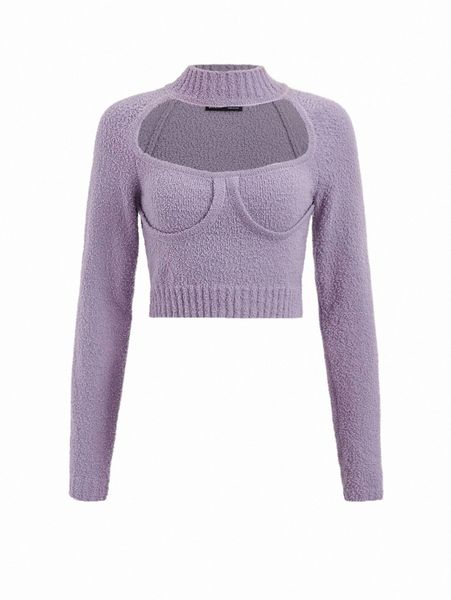 

women's sweaters choker neck raglan sleeve bustier sweater a0pz#, White;black