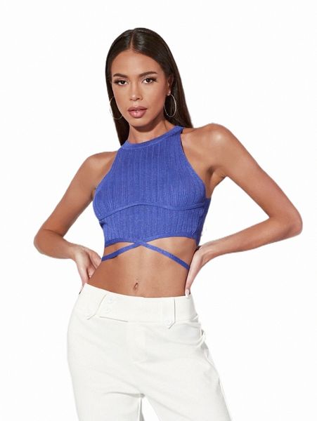 

women's sweaters bae crisscross tie back crop knit w2fd#, White;black