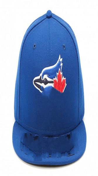 

blue jays baseball fitted caps flat peak hip hop cap men women fu, Blue;gray