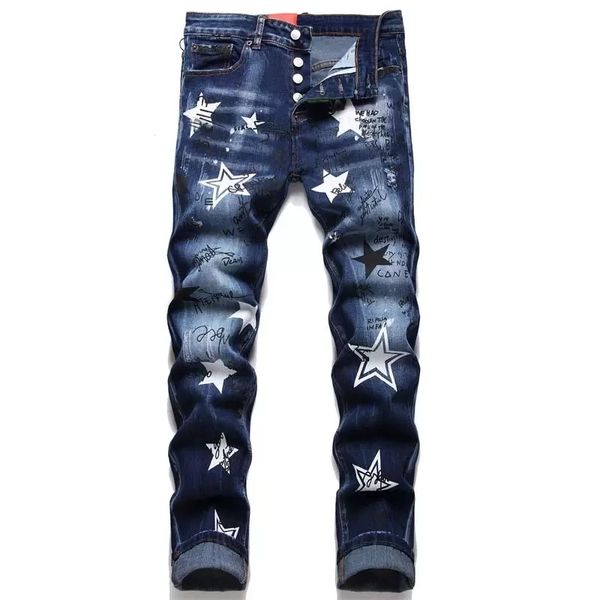 

amirss mens jeans jeans designer dsq pants men badge rips stretch black jean fashion slim fit washed motocycle autumn denim pants hip hop x8, Blue