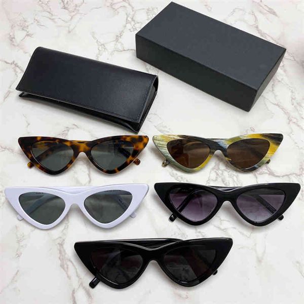 

sunglasses haley hailey same ins cat's eye personality fashion sunglasses female sl452 it, White;black