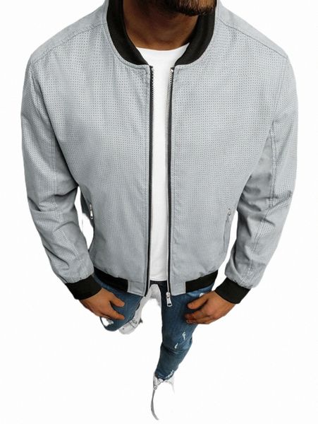 

men's jackets men polka dot print zip up bomber jacket e5ci#, Black;brown