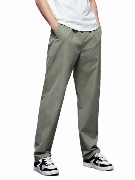 

men's pants men solid slant pocket pants 2022 new a5nv#, Black