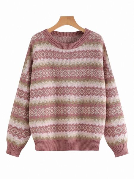 

plus size t-shirt plus argyle pattern drop shoulder sweater v5rb#, Black