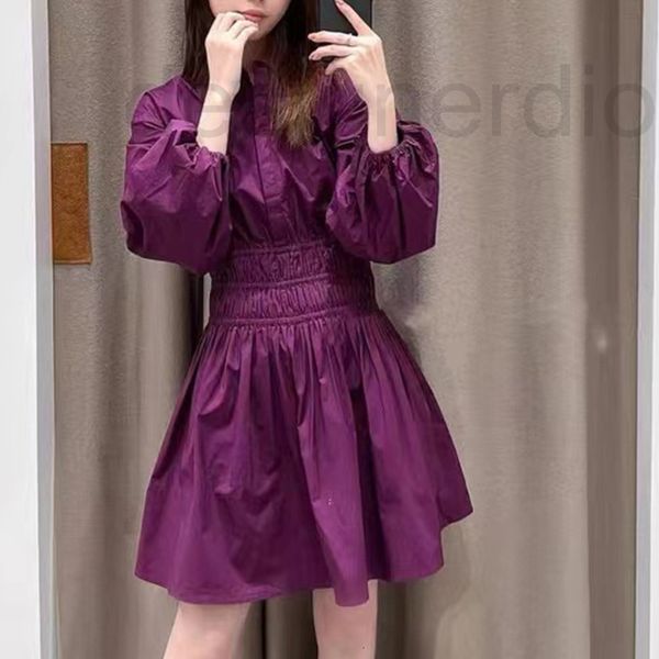

casual dresses designer it's early in 2022 for fadan 's family. new autumn women's wear french temperament waist shirt style, Black;gray