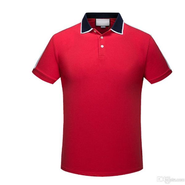 

2023 designer stripe polo shirt t shirts snake polos bee floral embroidery mens high street fashion horse polo t-shirt s-3xl, White;black