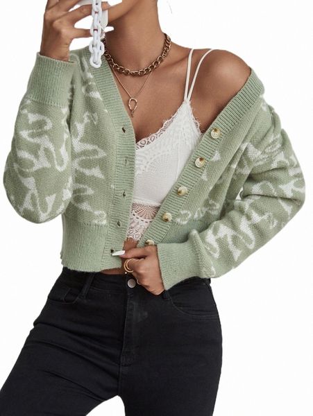 

women's sweaters graphic pattern button up cardigan q2bx#, White;black