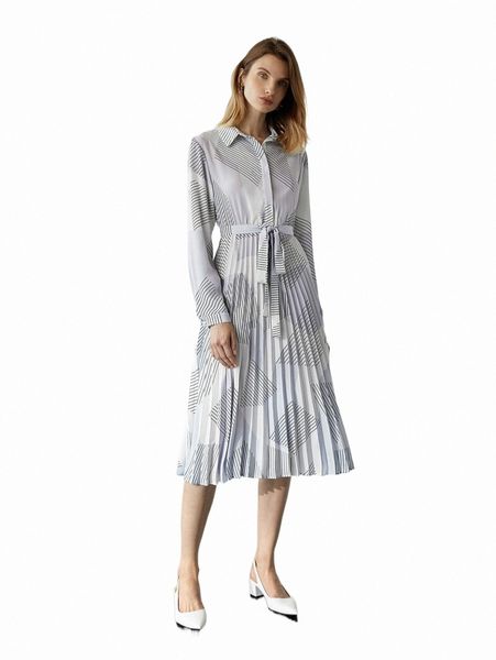 

casual dresses motf premium pleated belted shirt dress m6iu#, Black;gray
