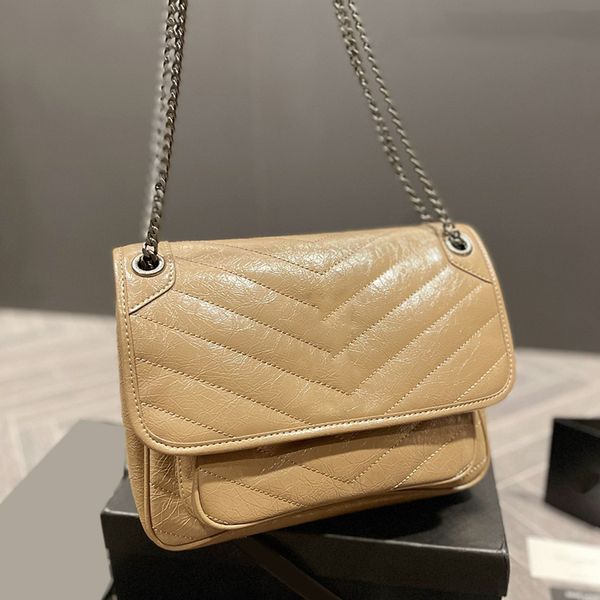 

womens oil calfskin niki quilted bags chevron line v-stitch aged silver strap chain crossbody shoulder multi pochette messenger jumbo handba
