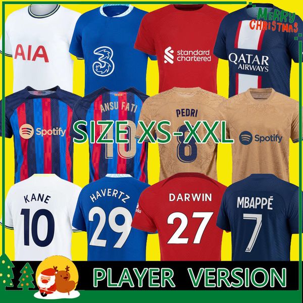 

22 23 jerseys soccer luis diaz darwin richarlison kane son mbappe psgs pulisic mount havertz memphis pedri barcelonas ansu player version so, Black;yellow