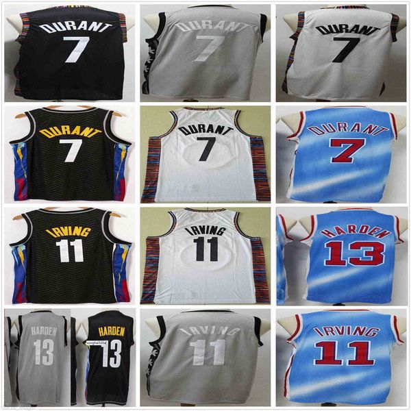 

jersey 2021 kevin 7 durant jersey black white blue kyrie 11 mens irving 72 biggie 13 harden retro vintage basketball jerseys''nba&, Black;red
