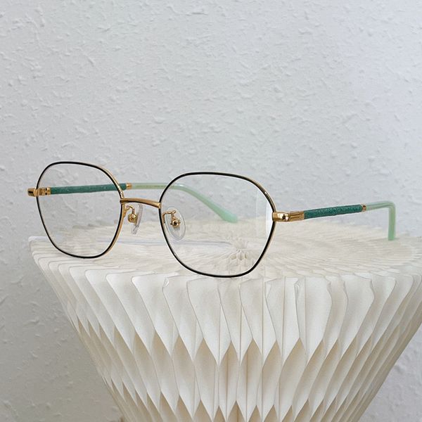 

optical eyeglasses for men women retro 324 style anti-blue light lens plate half frame with box, White;black