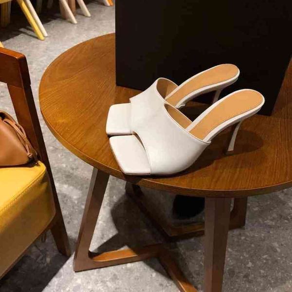 

70% off designer women's luxury slippers fashion classic luxury brand designed women's outside high thin heels genuine leather, Black