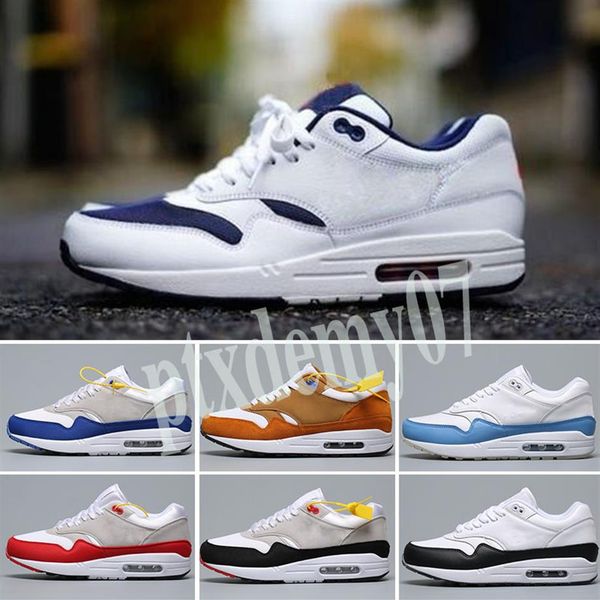 

tokyo maze bred 1s men women shoes 1 anniversary royal patch atomic teal parra puerto rico 87 air mens trainers sports sneakers 36-45 p245i, Black;brown