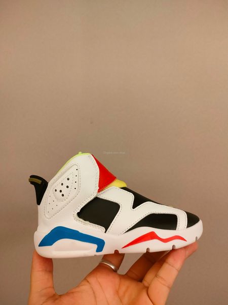 

2022 6s high basketball shoes 6 ts little flex white black ps ct4416-103 multi white black red blue kids sports children students sneakers u