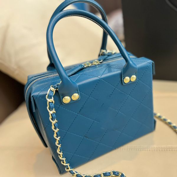 

classic quilted matelasse handbags box shoulder bags genuine leather diamond quilting plain women crossbody bag totes designer gold chain co