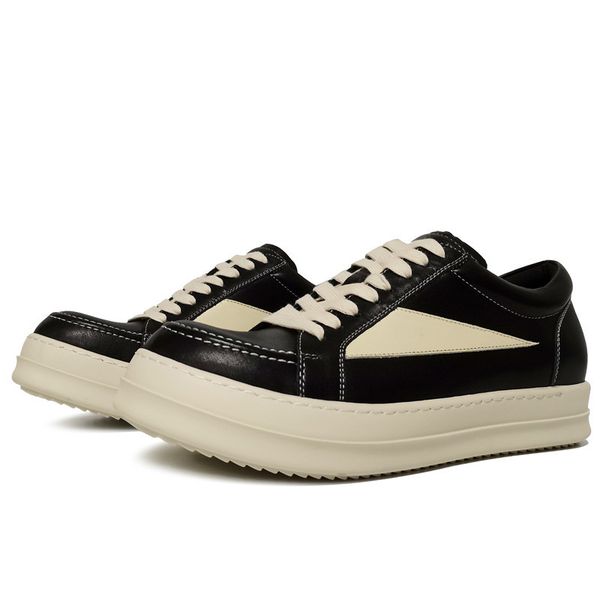 

fashion low tube men ankle boots genuine leather male trainers lace up waterproof mans black boot