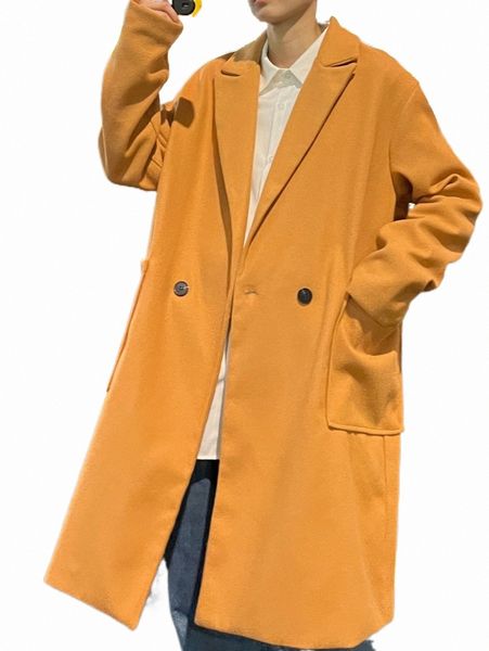 

men's down & parkas men dual pocket drop shoulder overcoat n8t7#, Black