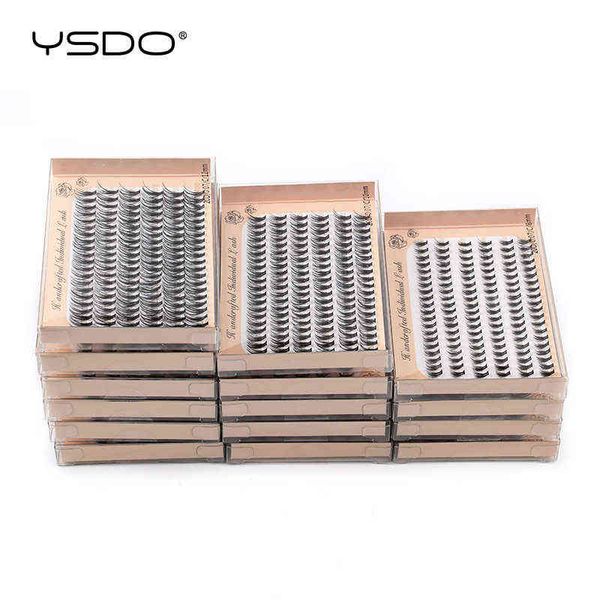 

false eyelashes wholesale 10/50/100 boxes lashes individual volume thick eyelashes extension makeup 20d cluster false eyelashes in bulk cili