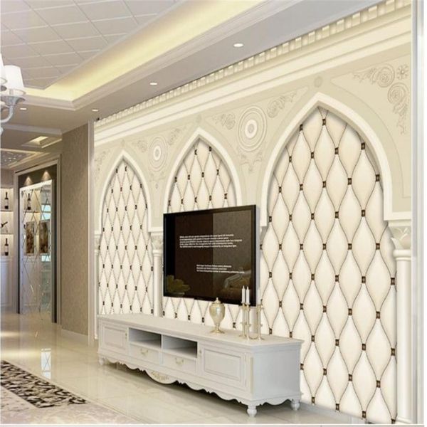 

european-style 3d wallpapers simple luxury three-dimensional mural tv background wall wallpaper living room 3d wallpaper wall covering