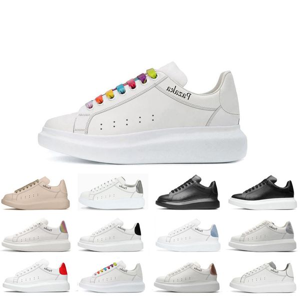 

designer woman shoe leather lace up men fashion platform oversized sneakers white black mens womens luxury velvet suede casual shoes chaussu