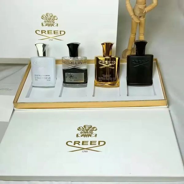 

in stock design famous creed men fragrance perfume set 30ml 3pcs 4pcs suit kit portable fragrance kits long lasting gentleman sets amazing s