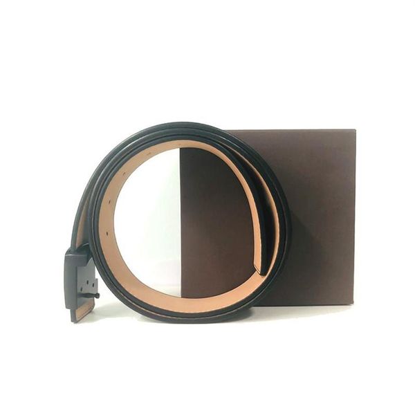 

fashion big buckle genuine leather belt designer men women mens belts226m, Black;brown
