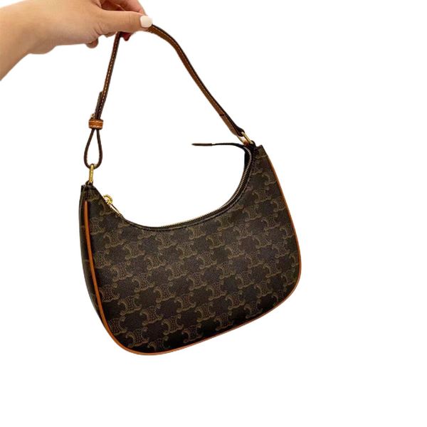 

2023 one-shoulder messenger bag women's trendy underarm bag designer net red crescent moon retro