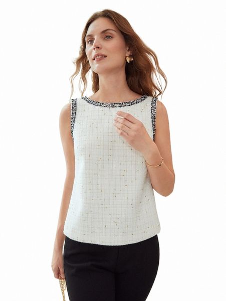 

women's tanks & camis motf premium tweed tank s4jo#, White