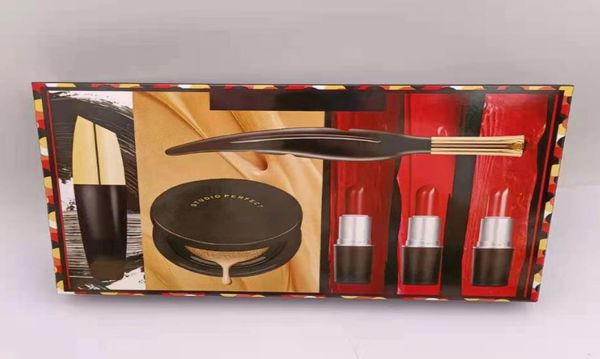 

6pcsset makeup set cosmetic bundle 3 lipsticks1 mascara1 eyeliner1 cusion m
