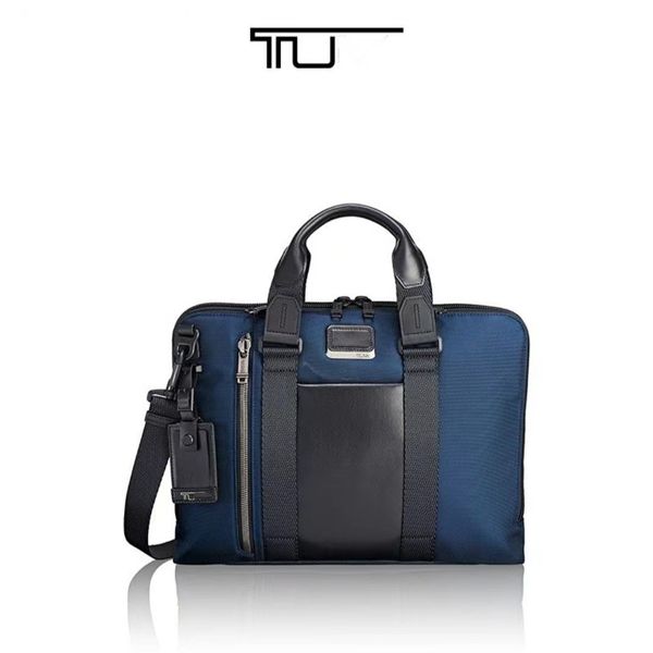 

tumi bag 232390d alpha bravo series male and female fashion simple pure color mauren tote bags handbag, Black