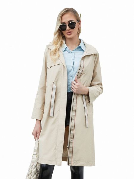 

women's down & parkas ziai letter tape flap detail zip up coat q0cf#, Black