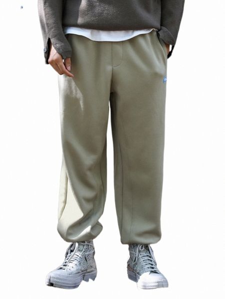 

men's pants dazy men patched detail slant pocket sweatpants x8kj#, Black