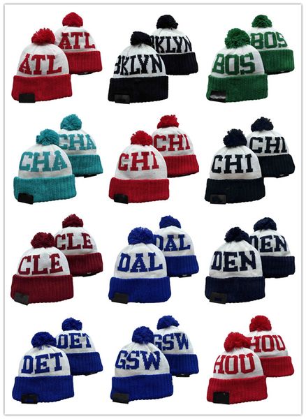 

new 2022 basketballl beanies team knit hat cuffed cap 29 teams knits hats mix and match all caps